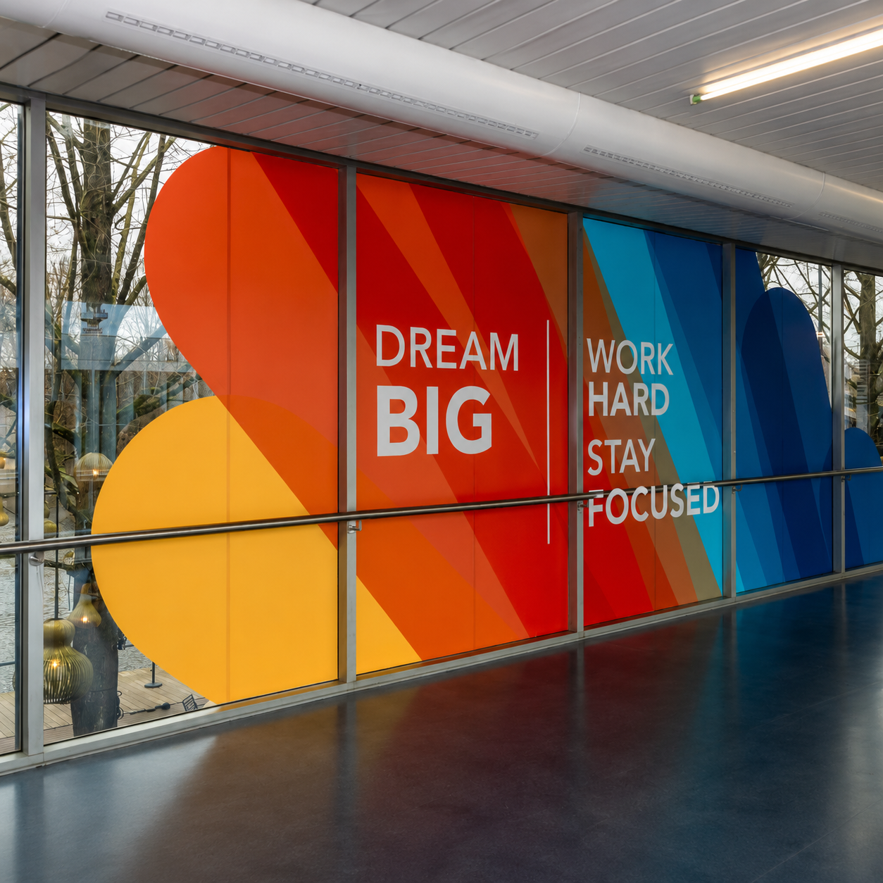 Dream Big – Motivational Office Glass Film