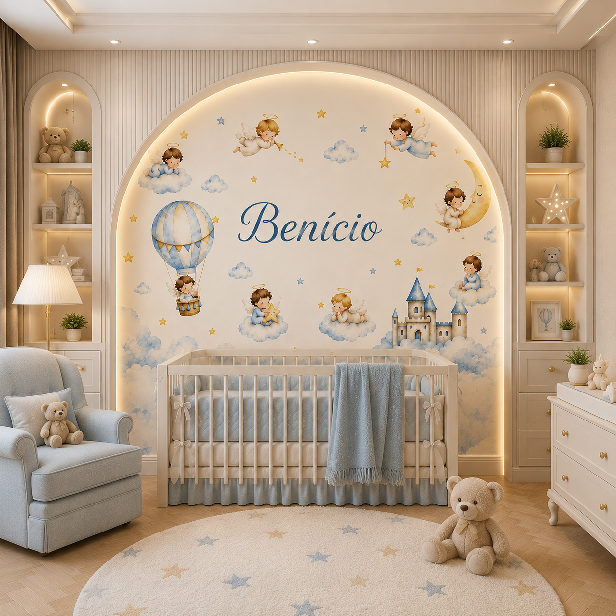 Dreamy Angel Sky Kids Wallpaper