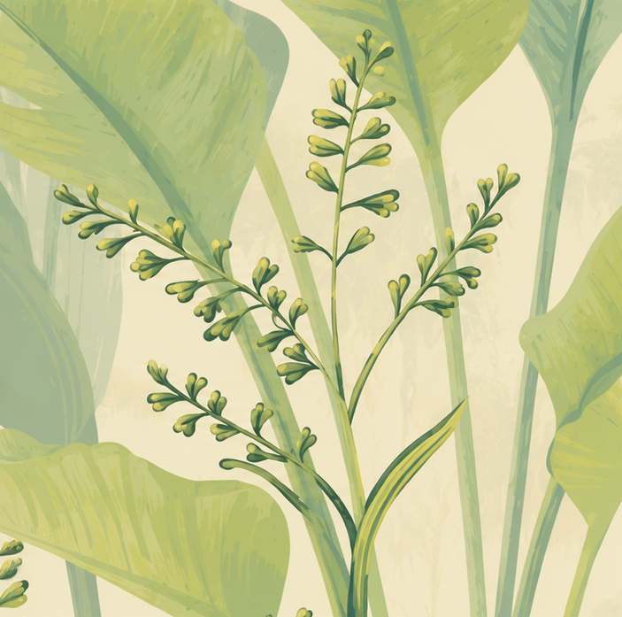 Tropical Banana Leaves Wallpaper – Premium Botanical Wall Mural thumb 2