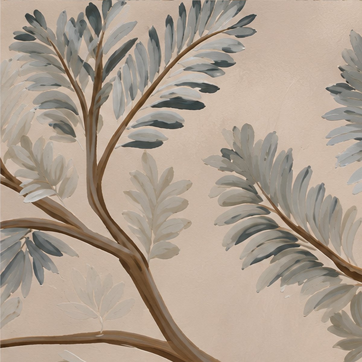 Elegant Peacock Botanical Wallpaper – Luxury Nature-Inspired Wall Mural thumb 3