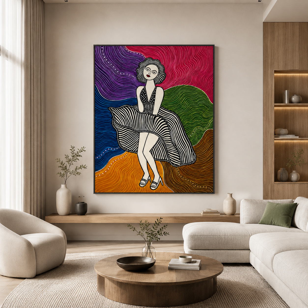 Vibrant Woman Abstract Contemporary Wall Art thumb 4