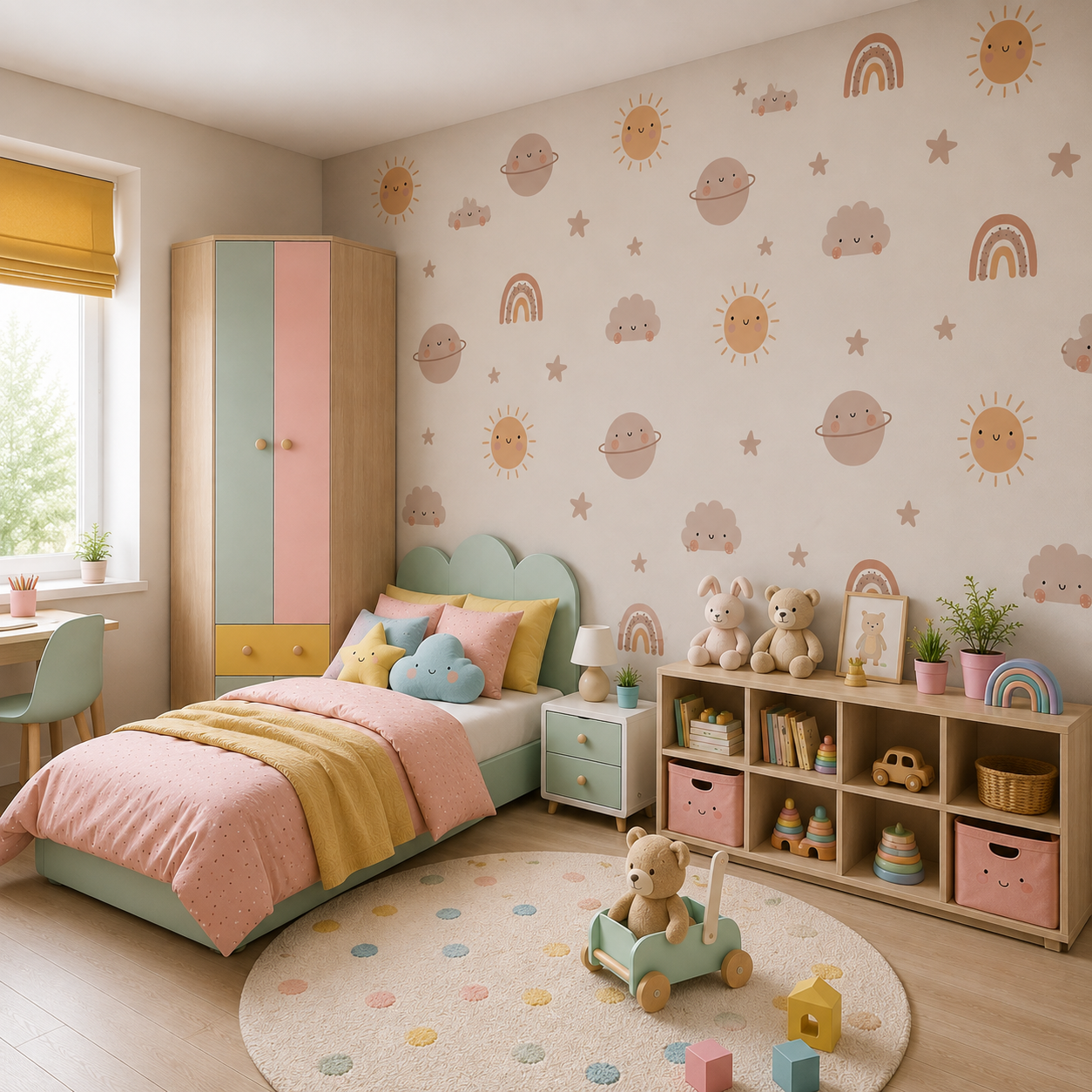 Happy Sky & Rainbow Kids Wallpaper thumb 2