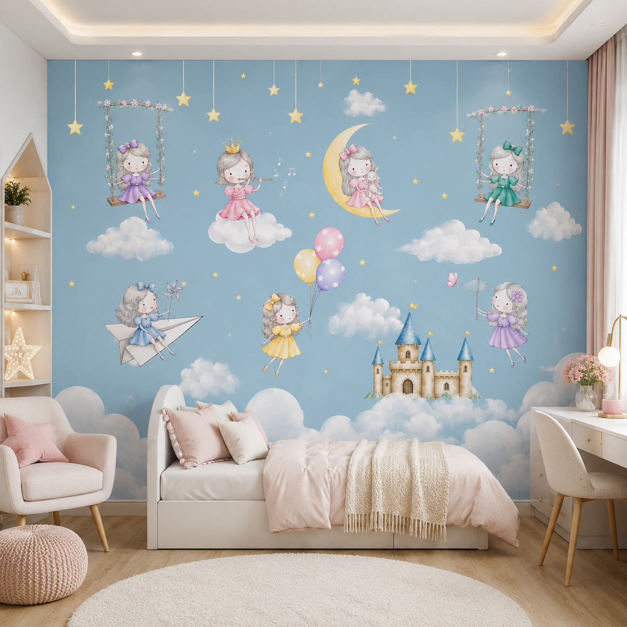 Magical Fairy Sky Kids Wallpaper thumb 2