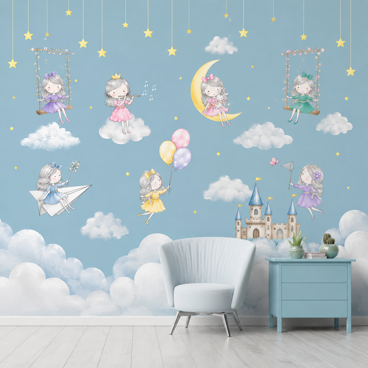Magical Fairy Sky Kids Wallpaper thumb 4