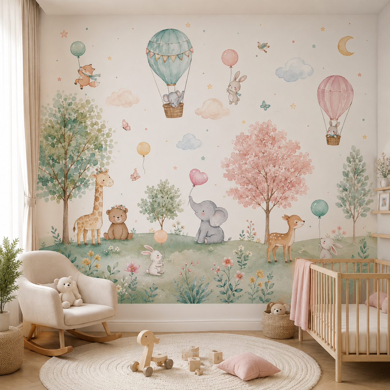 Whimsical Woodland Adventure Kids Wallpaper thumb 2