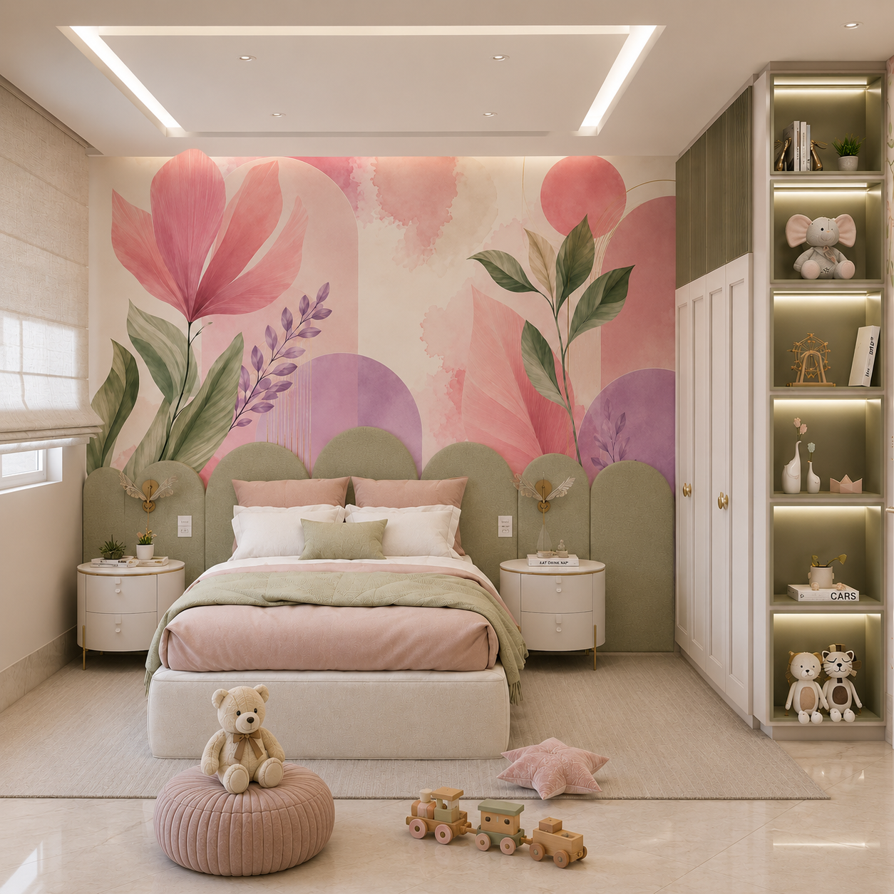 Blush Botanical Harmony Wallpaper thumb 2