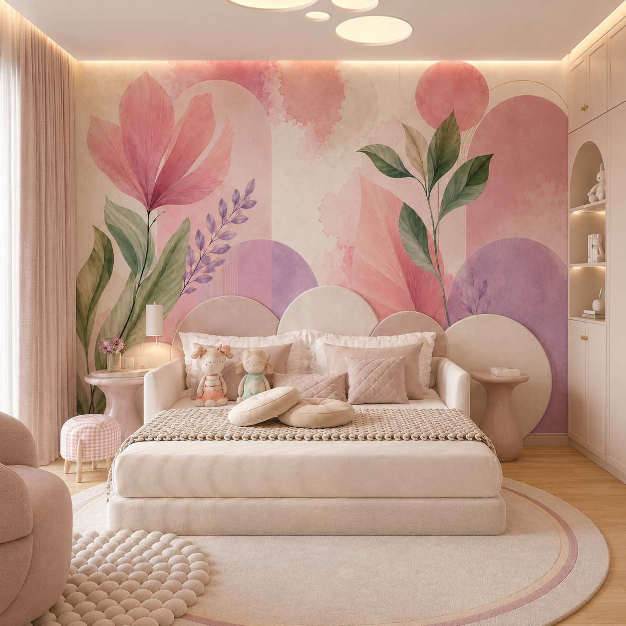 Blush Botanical Harmony Wallpaper thumb 3