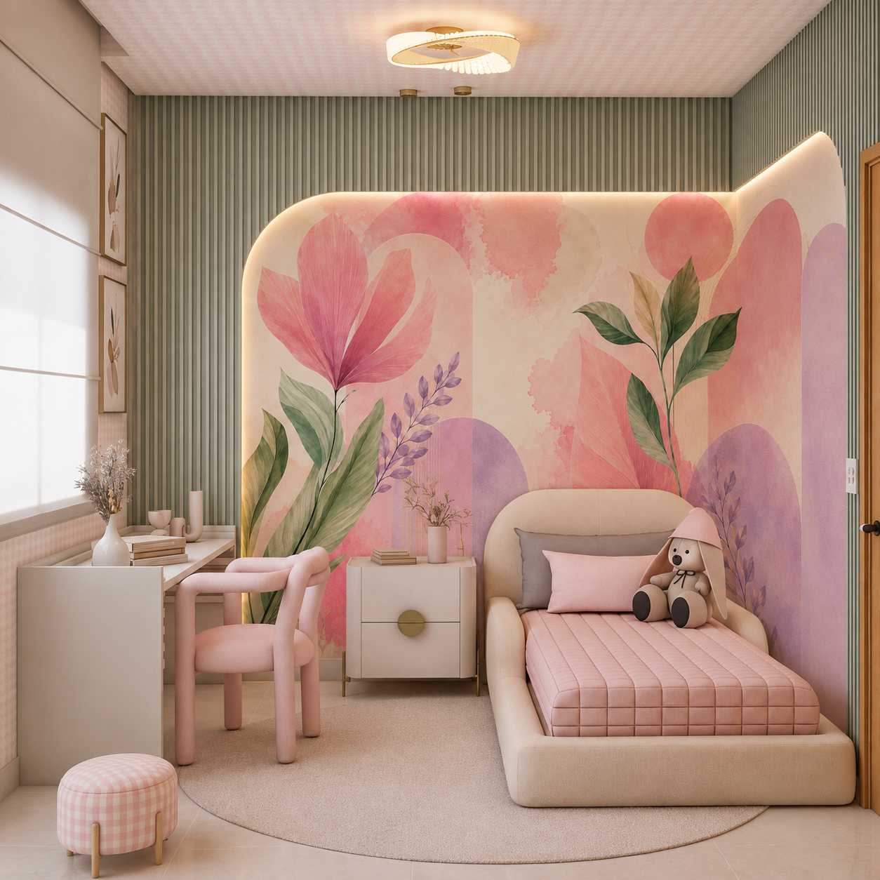 Blush Botanical Harmony Wallpaper thumb 4