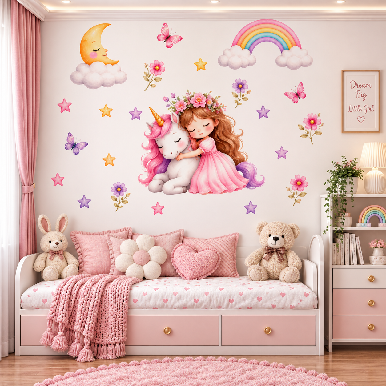 Dreamy Unicorn Princess Kids Wallpaper thumb 2