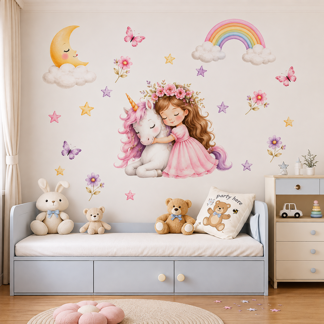 Dreamy Unicorn Princess Kids Wallpaper thumb 3