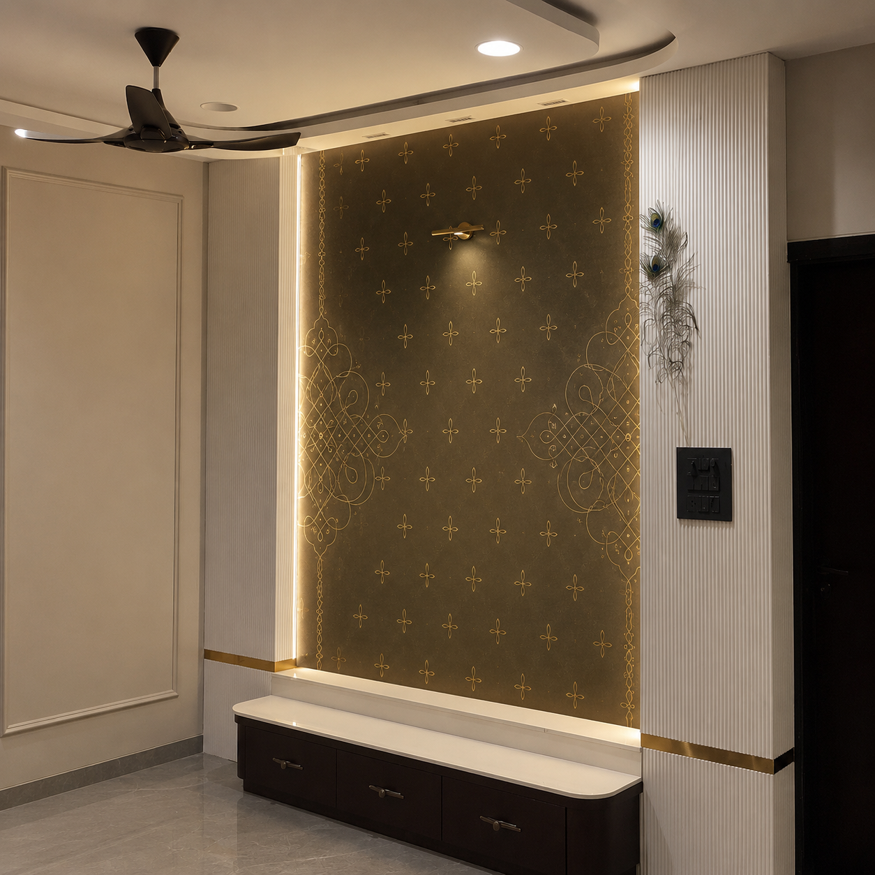 Heritage Gold Kolam Wallpaper thumb 2
