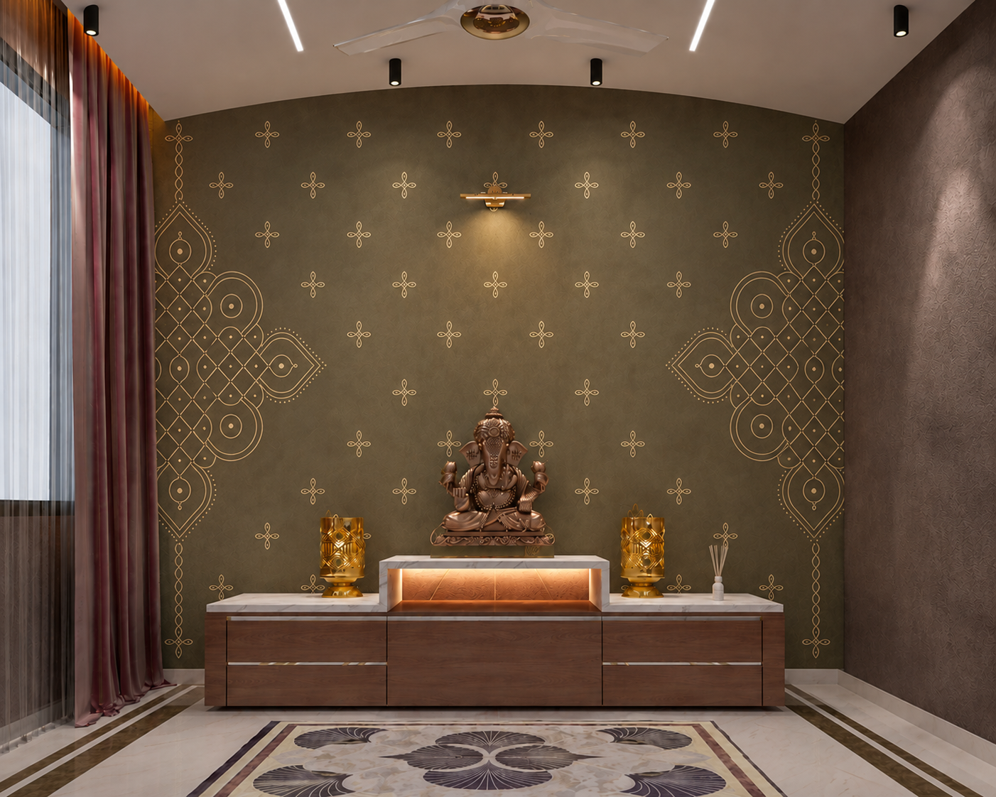 Heritage Gold Kolam Wallpaper thumb 4