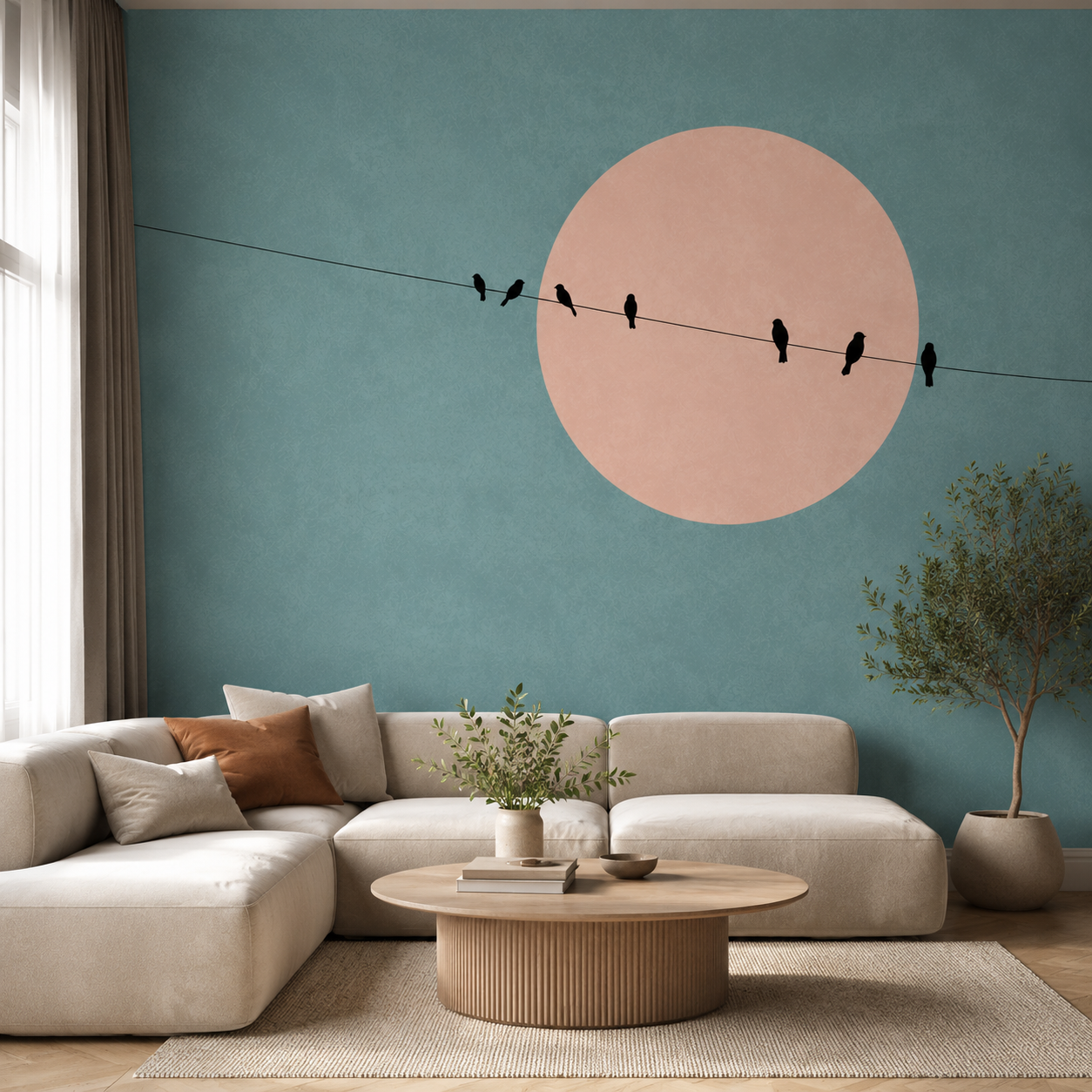 Serene Sunset Birds Wallpaper thumb 2