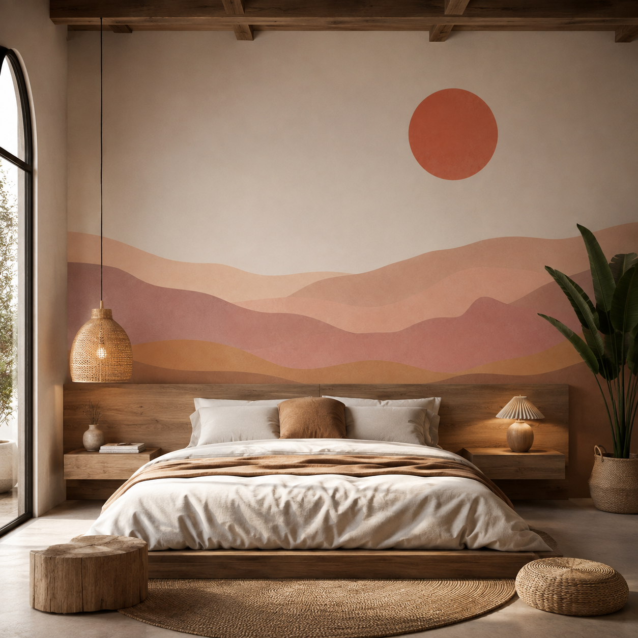 Desert Sunset Abstract Landscape Wallpaper thumb 3
